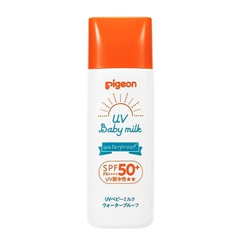 Водостойкое солнцезащитное молочко с рождения Pigeon, SPF50PA+++, 50 гр