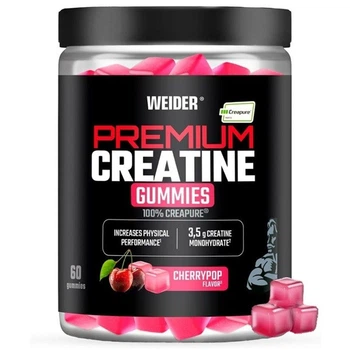 Креатин Weider Premium Creatine gummies 60 таблеток Смак Вишня
