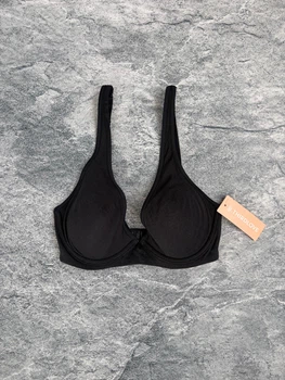 Бавовняний бюстгальтер планж Thirdlove Cotton Plunge Bra - Чорний - 65D