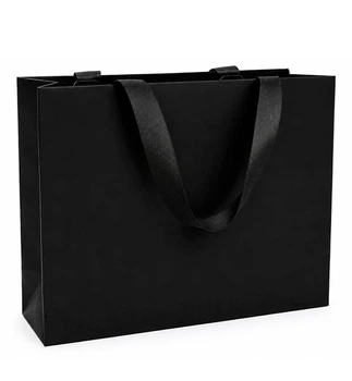 Подарочный пакет "Black", 50*14*35 см