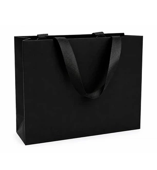 Подарочный пакет "Black", 38*13*28 см