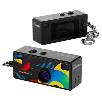 Міні-брелок Digital Thumb Camera FHD 1080P, камера-брелок, карта пам'яті 8 ГБ, картридер (black)