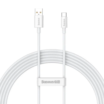 Дата кабель Baseus Superior Series Fast Charging USB to Type-C 100W 1m P10320102 Moon White