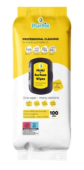 Вологі серветки для прибирання Purfix Professional Cleaning 100 шт.