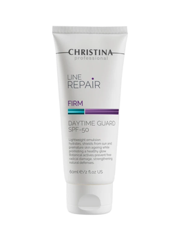 Крем денний для обличчя Christina Line Repair Firm Daytime Guard SPF‑50 — антивіковий захист і зволоження, 60 мл