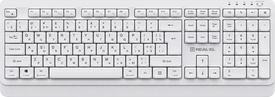 Клавиатура беспроводная REAL-EL RK-761W Wireless White (EL123100059)
