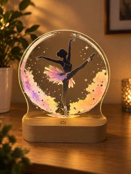 3D LED-нічник «Балерина» з USB-живленням