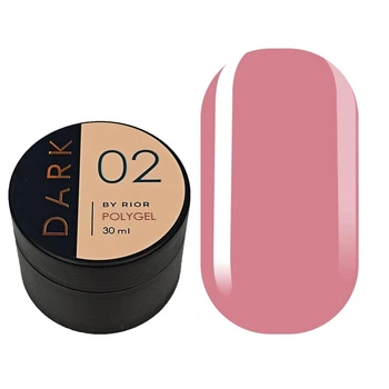 Полигель для наращивания DARK PolyGel № 02 в банке 30 мл
