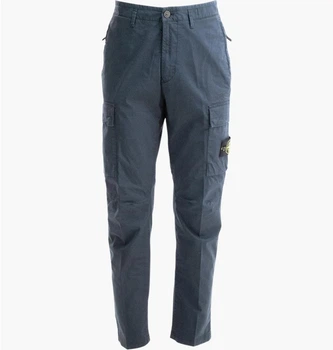 Брюки мужские Stone Island Navy Embroidered Blue 34 Синий 801532203-V0020