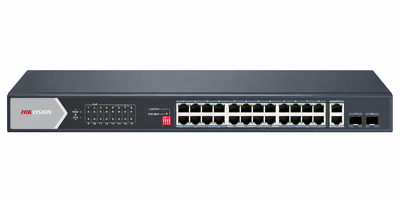 Коммутатор 24 порта неуправляемый Hikvision DS-3E0528HP-E Hi-PoE