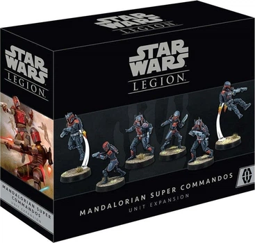 Набір фігурок для складання та розфарбовування Atomic Mass Games Star Wars Legion Mandalorian Super Commandos Unit Expansion 6 шт (0841333116460)