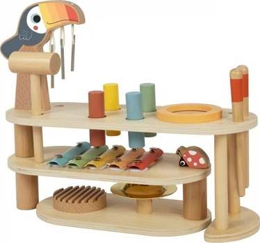Стіл музичний дерев’яний Tooky Toy Тукан TP555 (6976831555597)