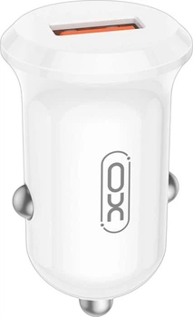 Ładowarka samochodowa XO CC68 USB-A 18W White (6975837583177)