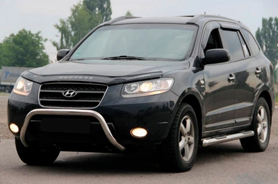 Кенгурятник WT007 (нерж.) для Hyundai Santa Fe 2 2006-2012 рр