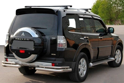 Задня дуга AK003 Подвійний (нерж.) для Mitsubishi Pajero Wagon IV 2006-2021 рр