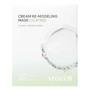 Успокаивающая альгинатная маска с центелой и чайным деревом Arocell Cream Remodeling Mask Cicatree 5 шт