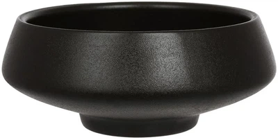 Кашпо-пиала керамическая BonaDi Matte Bloom Ø16х7 см черная матовая
