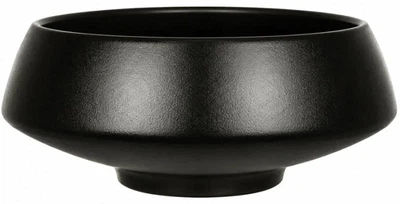 Кашпо-пиала керамическая BonaDi Matte Bloom Ø22х9 см черная матовая