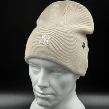 Зимняя молочная шапка 47 brand New York Yankees B-BRNCK17ACE-BN