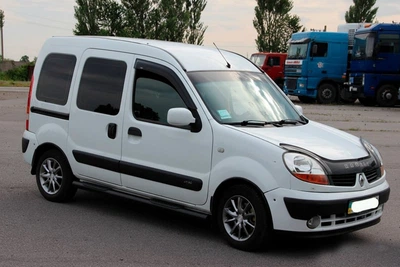 Бічні труби Black (2 шт., нерж.) для Renault Kangoo 1998-2008 рр