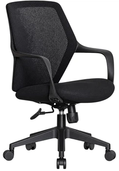 Кресло Mealux Arco спинка сетка / сиденье ткань Black (HF-B10 F/B)