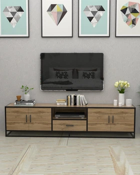 Тумба под телевизор в стиле лофт EcoLoft Вальдор DSP-1512-1