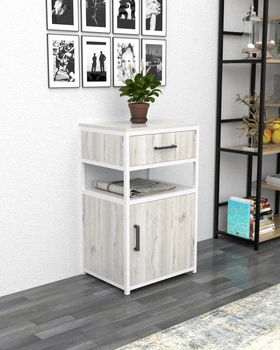 Тумба с ящиком в стиле лофт EcoLoft Мирена DSP-1516W-2