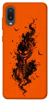 Чехол для Galaxy A02 с принтом Orange fog pumpkin