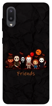Чехол для Galaxy A02 с принтом Scarry friends