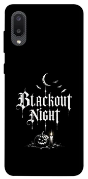 Чехол для Galaxy A02 с принтом Blackout night