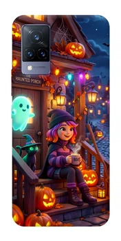 Чохол для Vivo V21 з принтом Little witch