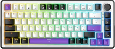 Клавіатура HATOR Hellyberry HK75 Mechanical Linear USB White/Violet