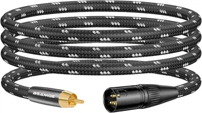 Аудиокабель Beishanque BSQ-K076 RCA—XLR балансный 3 м