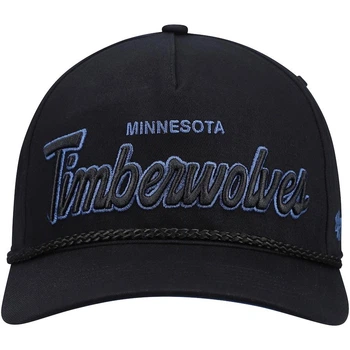 Бейсболка NBA Minnesota TimberwolvesMinnesota Timberwolves '47 Crosstown Script Hitch Snapback Hat - Black