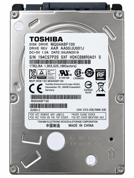 HDD диск 2.5 1TB Toshiba MQ04ABF100 5400 128mb s_n a34t_7p2s б/у