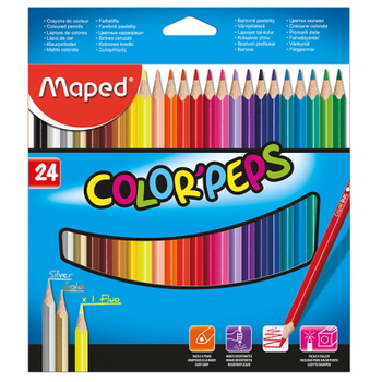 Олівці кольорові Maped Color Peps Classic 24 кол.