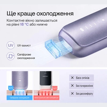 Фотоепілятор ULIKE Air4 IPL Purple з революційним охолодженням (наша впевненість - ваші 120 днів тестування)