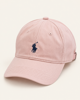 Кепка Polo Ralph Lauren рожева бавовняна з вишивкою, One Size