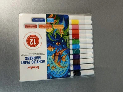 Набор акриловых маркеров «Ideyka», 12 цветов