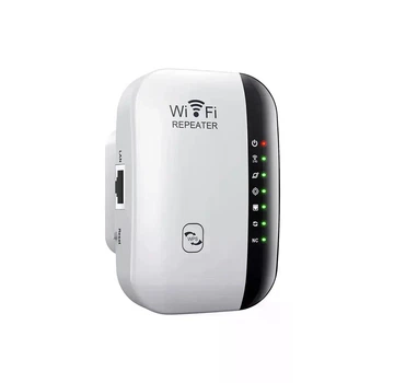 Підсилювач Wi-Fi сигналу Benvexa MT02 репітер 2.4 ГГц до 300 Мбіт/с WPS LAN з перехідником на європейську вилку (SKU-523)