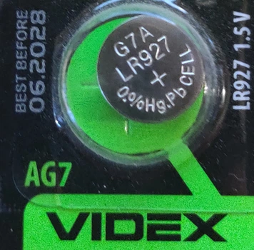 Батарейка Videx AG7 (LR927)