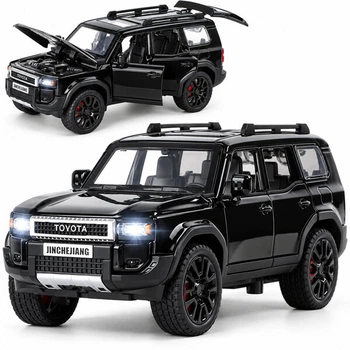 Машинка Toyota Land Cruiser Prado 250 игрушка моделька металлическая коллекционная 15 см Черный (7457653)