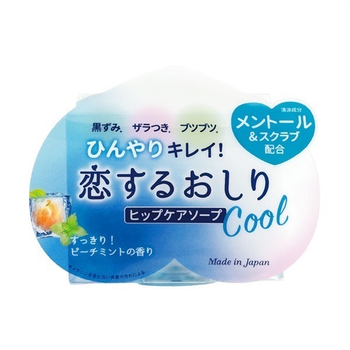 PELICAN Hip Care Scrub Soap Cool охлаждающее мыло-скраб для гладкости кожи ягодиц, 80 г
