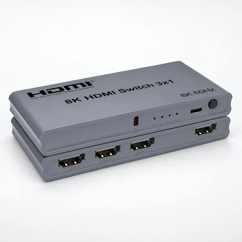 HDMI 2.1 переключатель 3×1 с пультом, 8K 60 Гц, 4K 144 Гц, VRR/ALLM, для PS5 и Xbox, Schöff ST-SS426