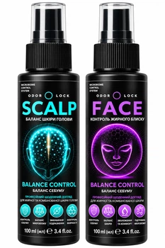 FACE + SCALP контроль жирности. Две зоны. Одна система. Лицо + Кожа головы. Матовый вид лица. Контроль жирности кожи головы между мытьем волос.