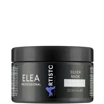 Маска Elea Professional для нейтралізації жовтих відтінків на світлому волоссі Artisto Silver Mask 250 мл