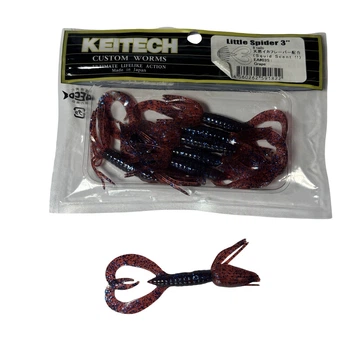 Силікон Keitech Little Spider 3" EA#03 Grape (8 шт/уп),1551.11.85