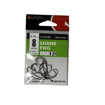 Офсетний гачок Gurza SHANK EWG # 8 BN 10 шт.,К-1302-008