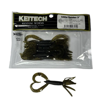 Силікон Keitech Little Spider 3" #101 Green Pumpkin PP. (8 шт/уп),1551.04.20