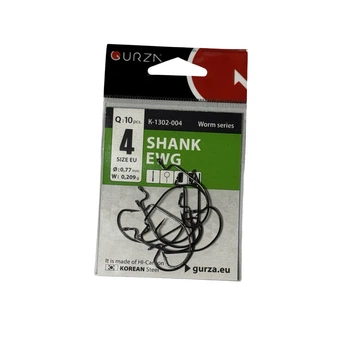 Офсетний гачок Gurza SHANK EWG # 4 BN 10 шт.,К-1302-004